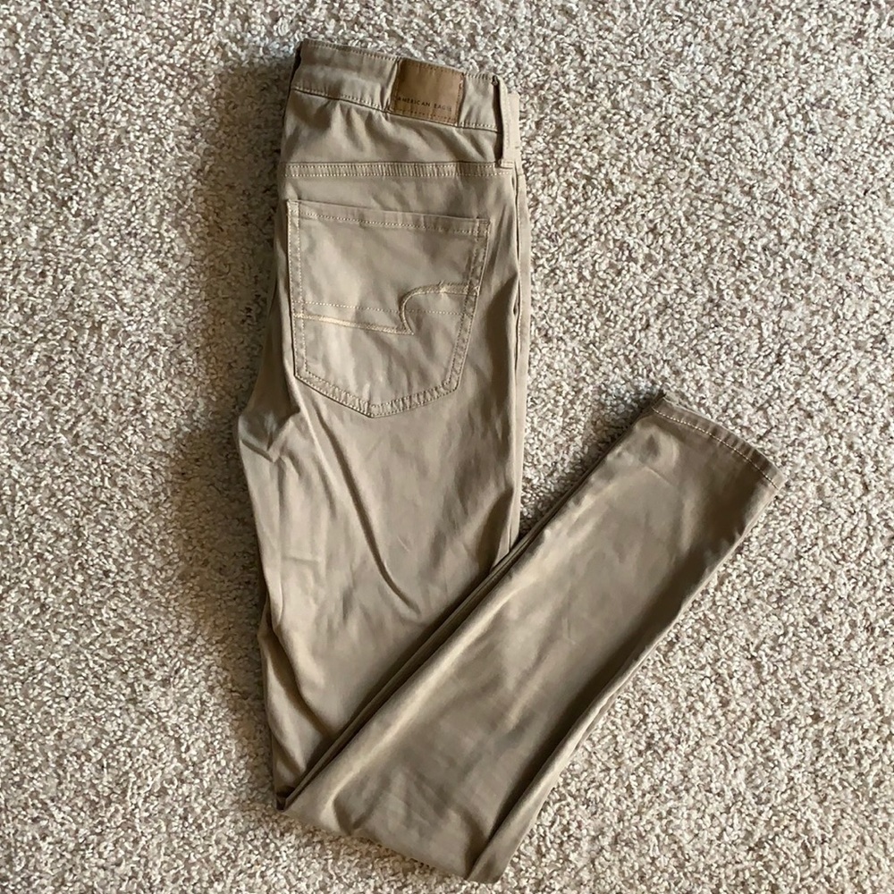 American Eagle Tan Jeggings